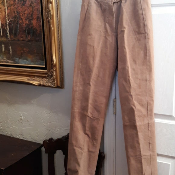 Chadwicks Suede Leather Pants. Size 6L. - Picture 1 of 7